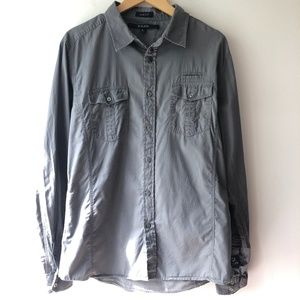 Black® Slim Fit Casual Button Down Shirt Large